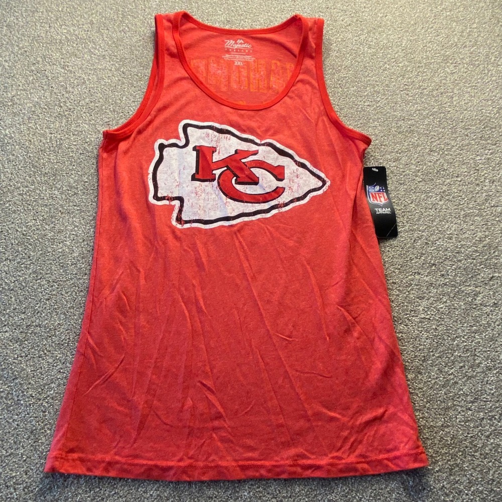Majestic Threads Kansas City Chiefs Patrick Mahomes 15 Tank Top Mens‎ 2XL NEW